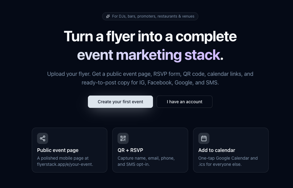 FlyerStack poster preview